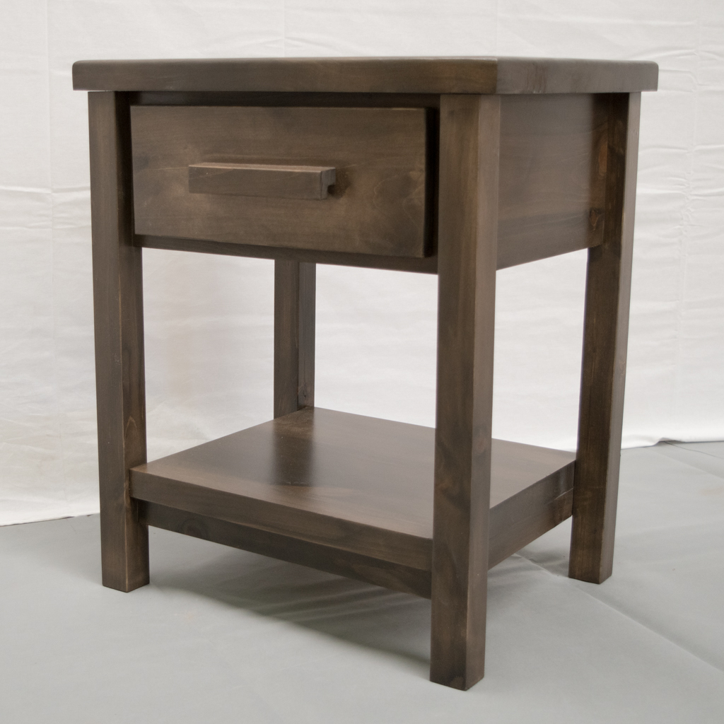 Rustic Farmhouse Nightstand Handcrafted, Solid Wood
