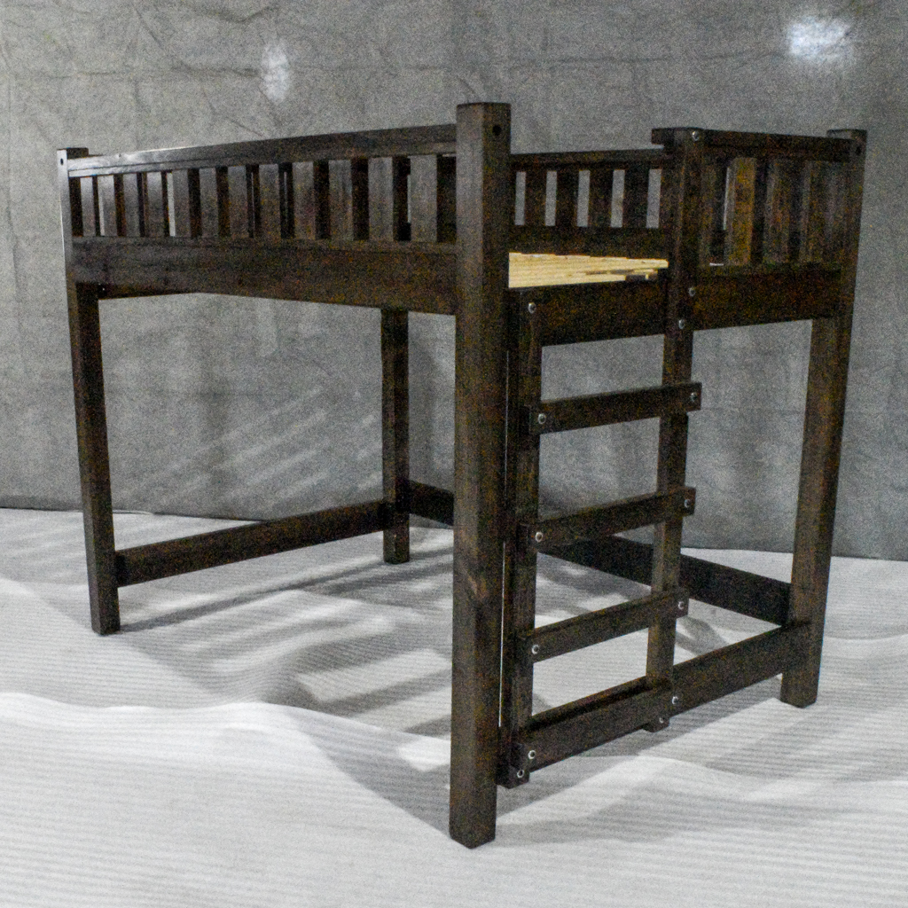 Rustic Farmhouse Loft Bed Handcrafted, Solid Wood