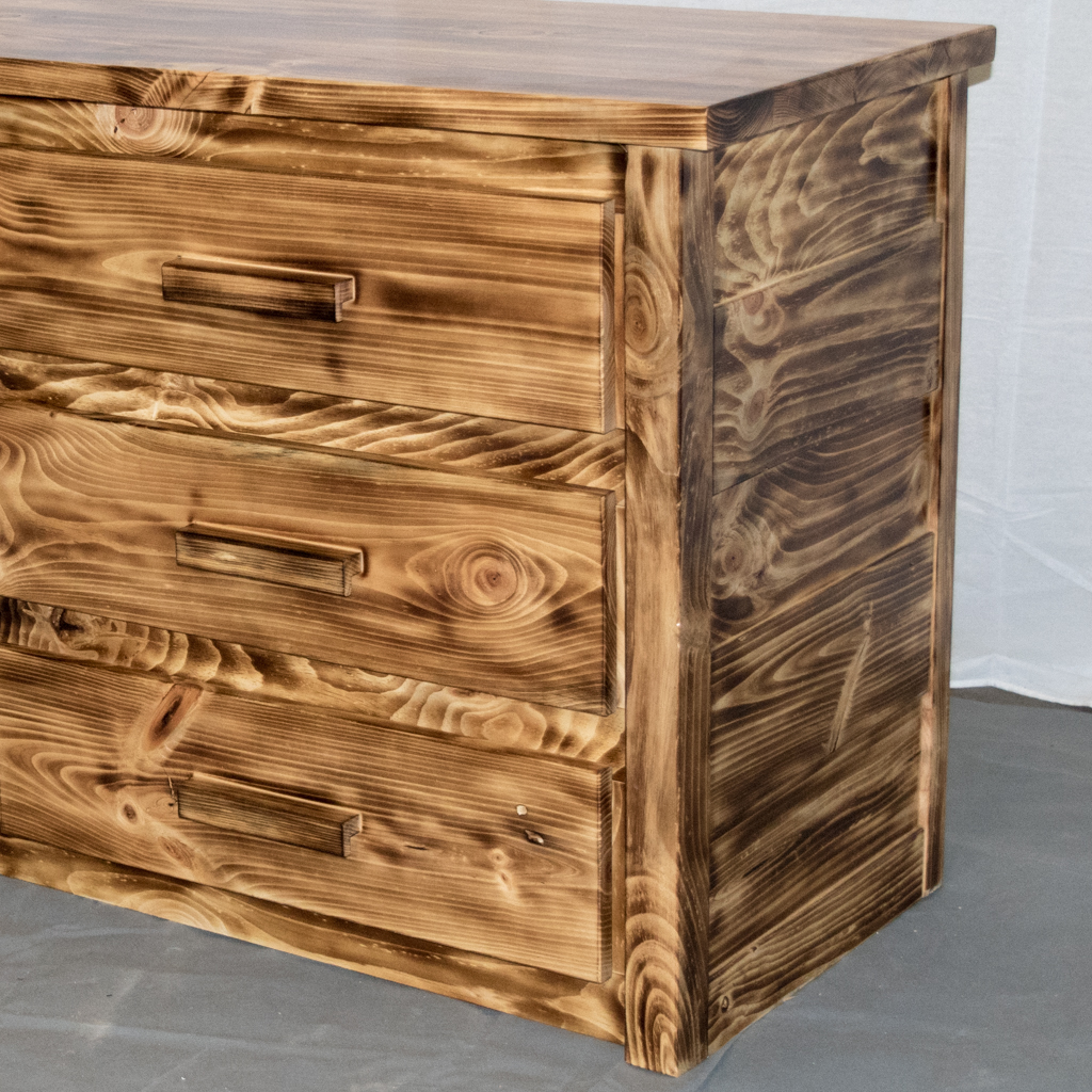 Rustic Farmhouse 6 Drawer Solid Wood Dresser Handcrafted, Solid Wood