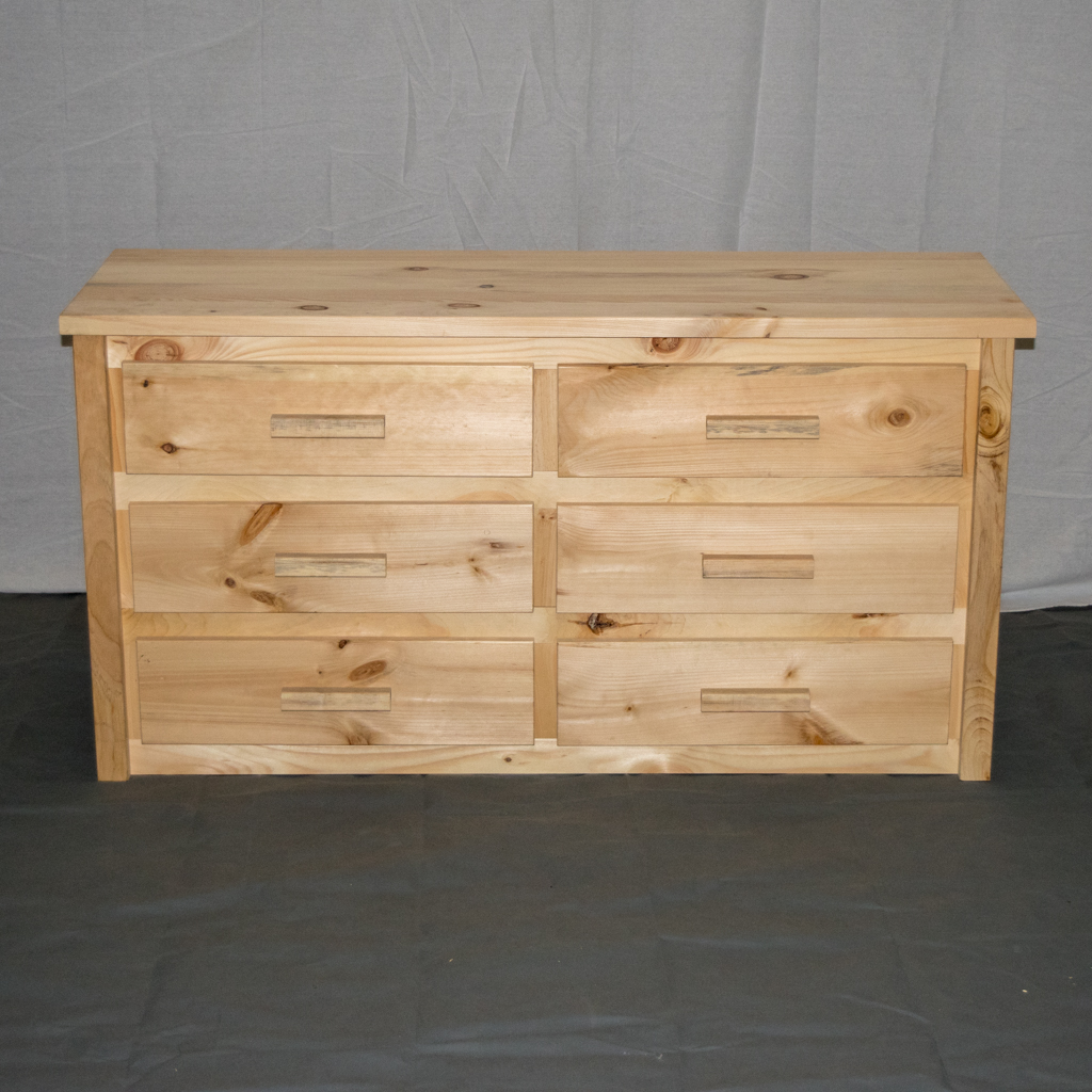Rustic Farmhouse 6 Drawer Solid Wood Dresser Handcrafted, Solid Wood