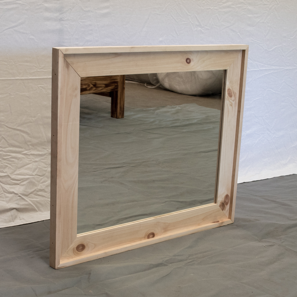 Unfinished Farmhouse Mirror 31x37 Free Shipping, Furniture for Cabins,  Resorts, Home