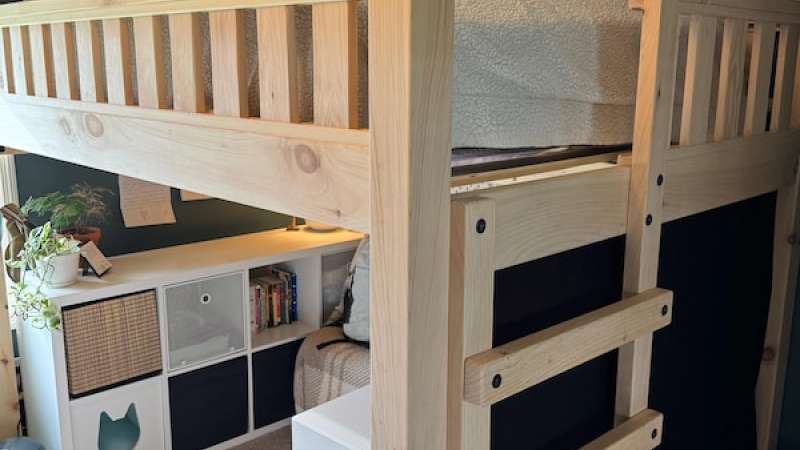 Unfinished Loft Bed