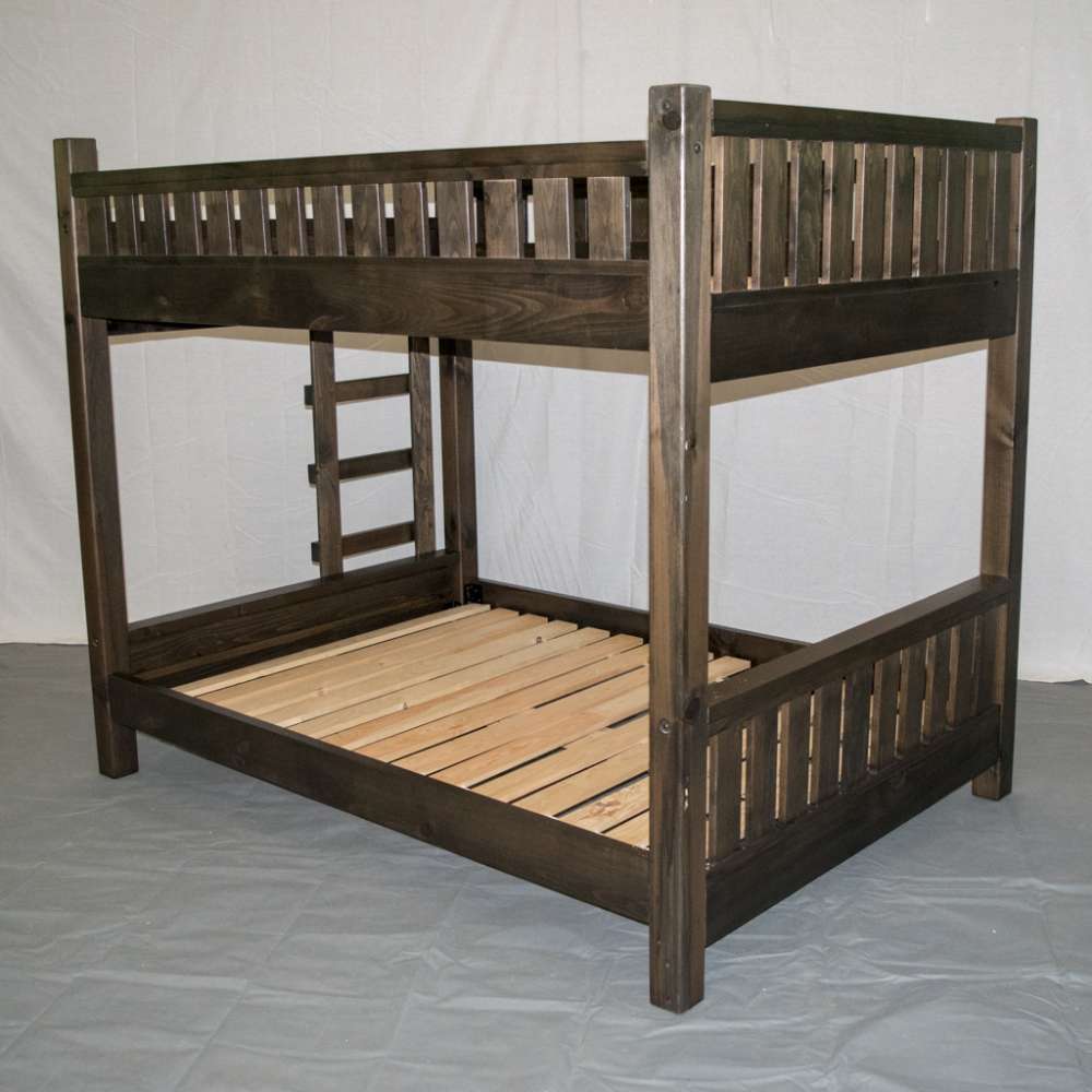 Rustic Farmhouse Solid Wood Bunk Beds Handcrafted, Solid Wood