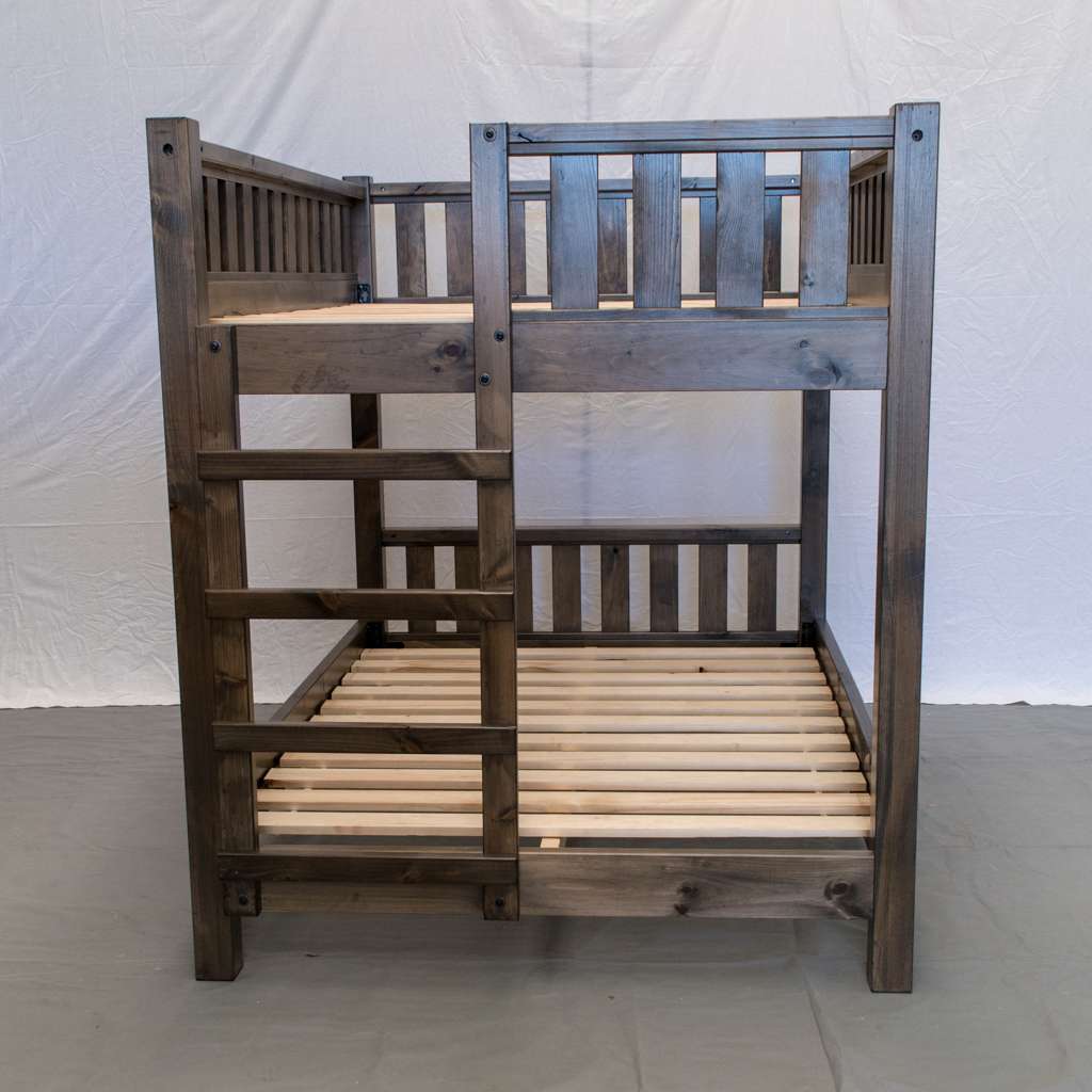 Rustic Farmhouse Solid Wood Bunk Beds Handcrafted, Solid Wood